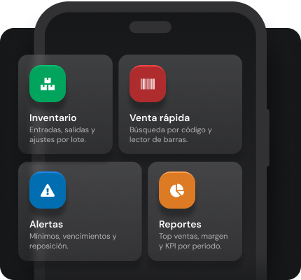 Caja, productos y stock